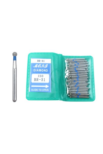 Choice12 BR-31 50Pcs/Bag Dental Diamond High Speed Burs for Polishing Smoothi...