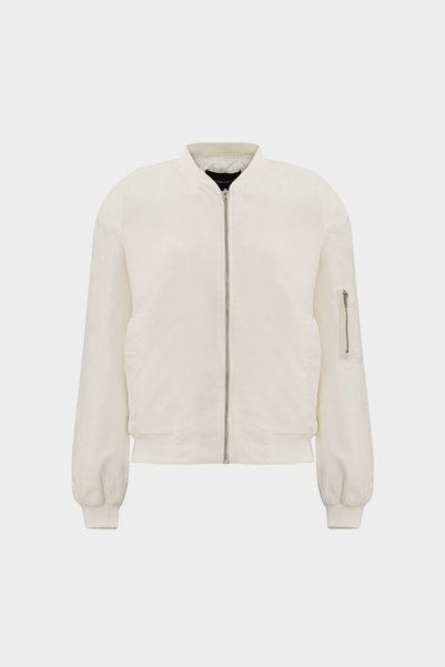 Açelya Okcu Premium Kadife Oversize Bomber Ceket