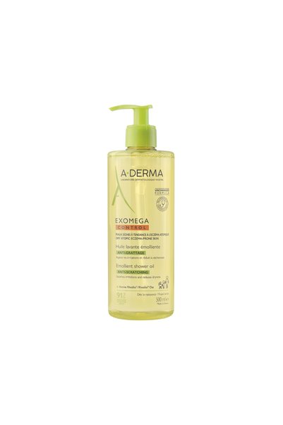 A-DERMA Exomega Control Ulei de duș pentru piele uscată și atopică, Ulei de b...
