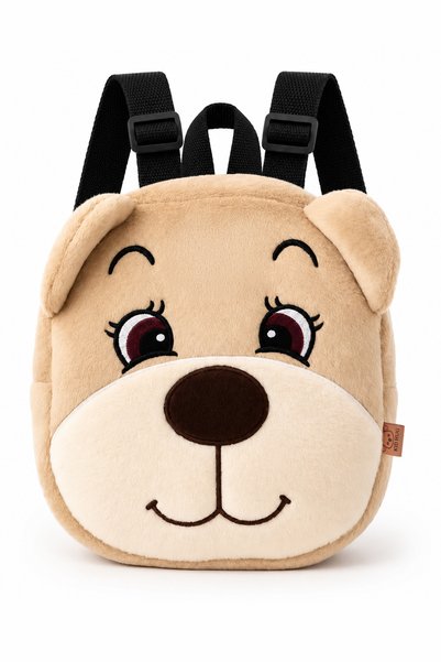 KidHug Bear Children's Bag Doo Embroidered Children's Bag Soft Fabric Childre...