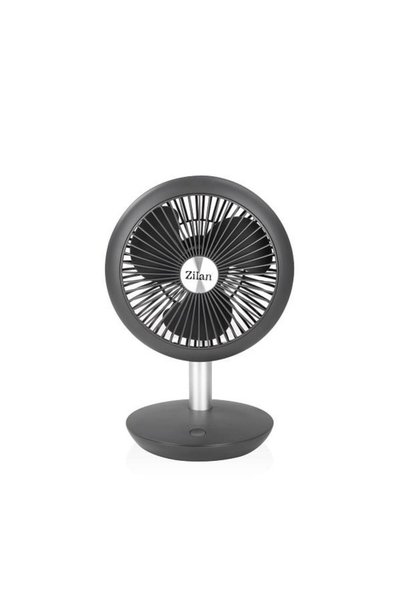 Zilan Ventilator portabil reîncărcabil, gri, încărcare USB, putere 5W, diamet...