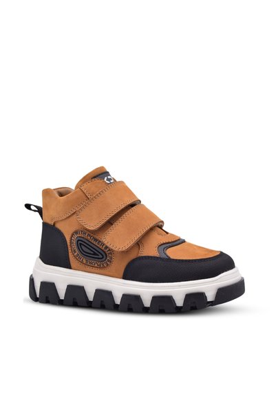 kids A more Cizme pentru băiat din piele naturală cu velcro dublu Toscana Cul...