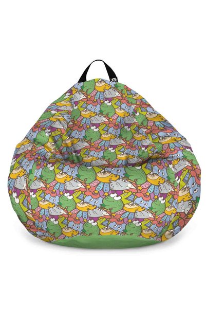 Updeco Fotoliu tip puf Pear L, impermeabil, pentru interior/exterior, cu sac ...
