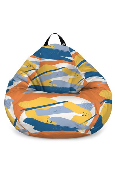 Updeco Fotoliu tip puf Pear L, impermeabil, pentru interior/exterior, cu sac ...