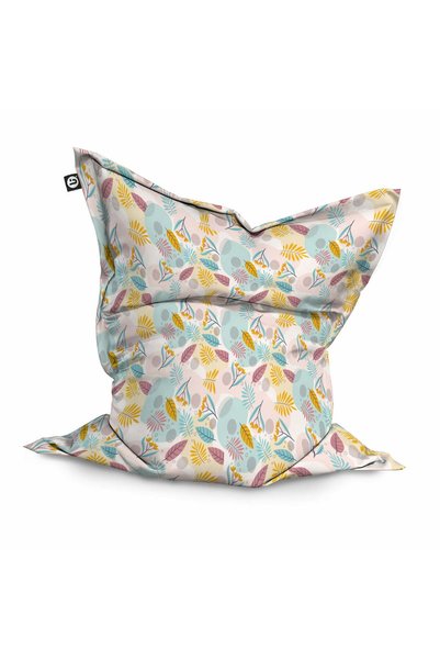Updeco Fotoliu puf tip pernă, impermeabil, pentru interior/exterior, cu sac i...