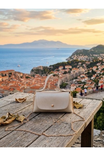 YMZBAG Mini svetlozlatna ručna torbica