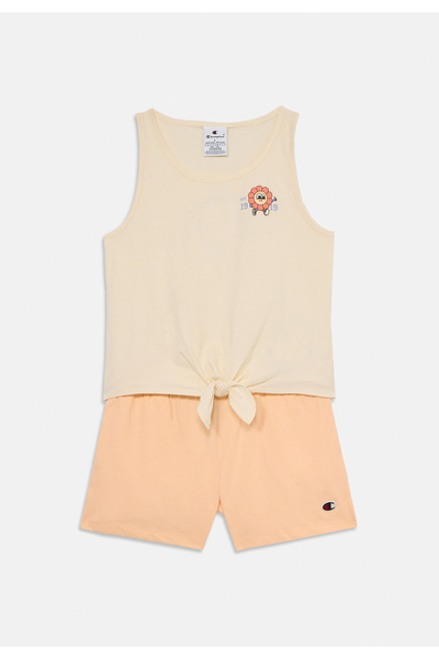 Champion SET TRICOU ȘI PANTALONI SCURȚI PENTRU FETE 405097-YS141