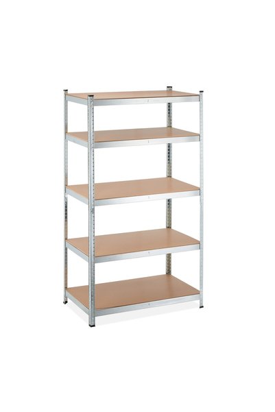 Relaxdays Raft metalic cu 5 rafturi, dimensiuni 180 x 100 x 60 cm, capacitate...