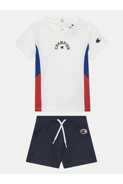 Champion SET TRICOU ȘI PANTALONI SCURȚI PENTRU BĂIEȚI 307012-WW001