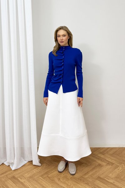 Melike Tatar Cardigan cu nasturi 87-26236