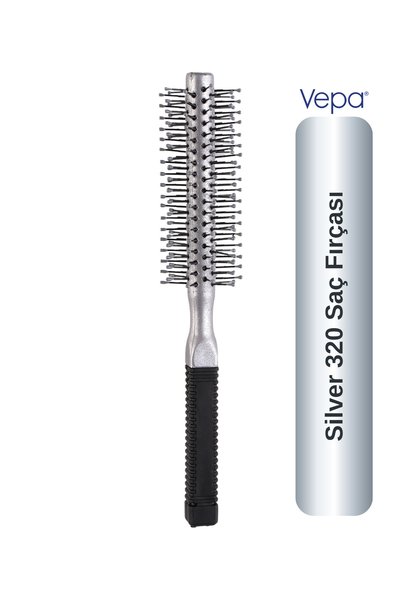 Vepa Silver 320 Saç Fırçası - Kauçuk Sap, Antistatik, Yağ Dengesi