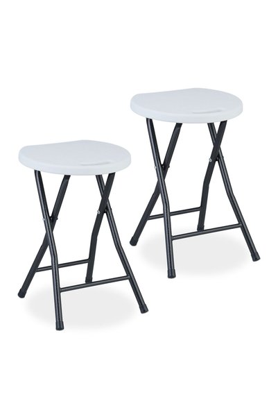 Relaxdays Scaun pliant de balcon, set de 2 bucăți