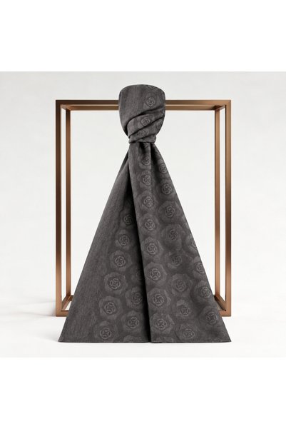 Aker Naia Solent Shawl 6070800 971 Smoked Monogram Pattern
