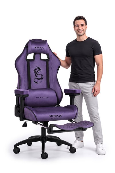 XMAX Mor Oyuncu Koltuğu Ayak Uzatmalı ve Kol Pedi Hediyeli | Rio Balerion