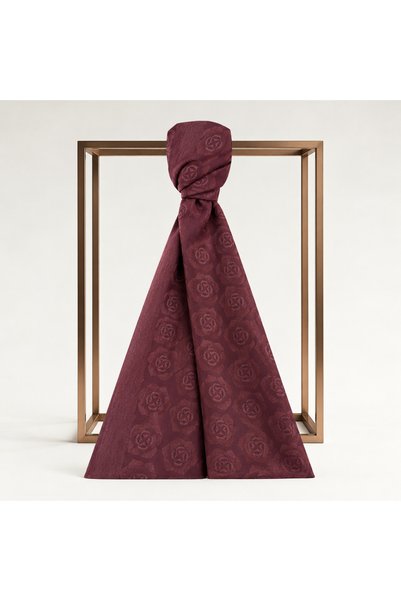 Aker Naia Solent Shawl 6070800 941 Plum Monogram Pattern