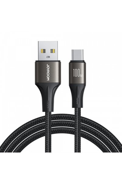 Joyroom Cablu de date și încărcare USB-A - USB-C S-A25 Light-Speed, 100W, 1.2...