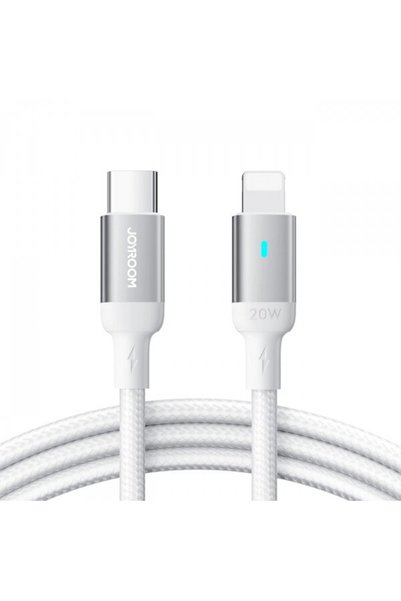 Joyroom Cablu de date și încărcare USB-C - Lightning S-A10, 20W, 1.2m, Alb