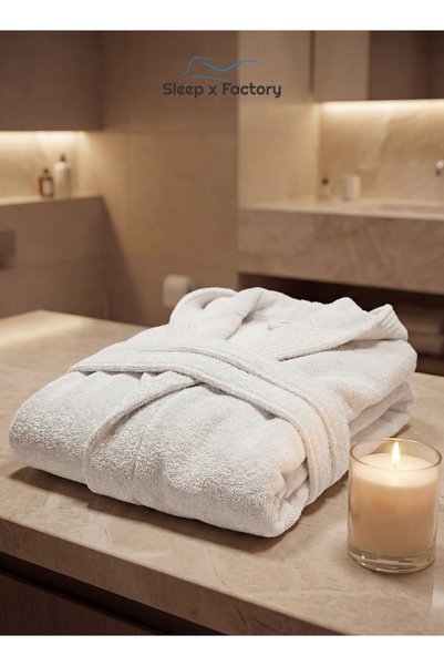 Sleep x Factory 100% Natural Cotton Bathrobe – Unisex – Free Size