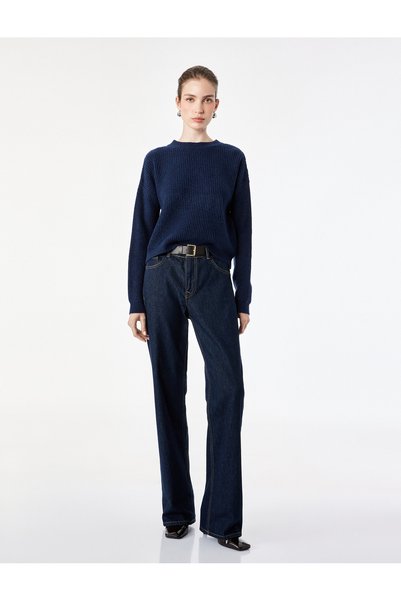 Koton Long Sleeve Crew Neck Knitwear Sweater