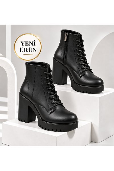 MOON CLOUD KADIN KALIN TOPUKLU FERMUARLI KAYMAZ TABAN BOT ZYN307