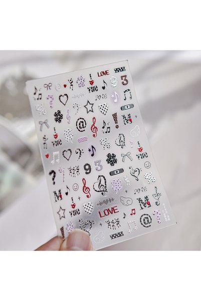 Choice ملصقات أظافر NAILFYOU TO5840 خماسية الأبعاد بتصميمات حلوة وعصرية على ط...