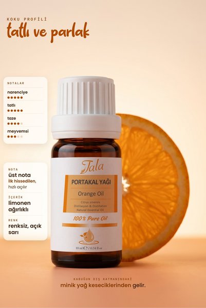 Tala Portakal Uçucu Yağı %100 Saf Ve Doğal 10 Ml