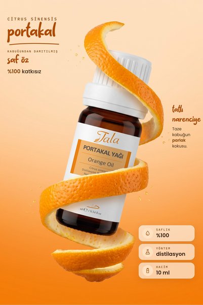 Tala Portakal Uçucu Yağı %100 Saf Ve Doğal 10 Ml
