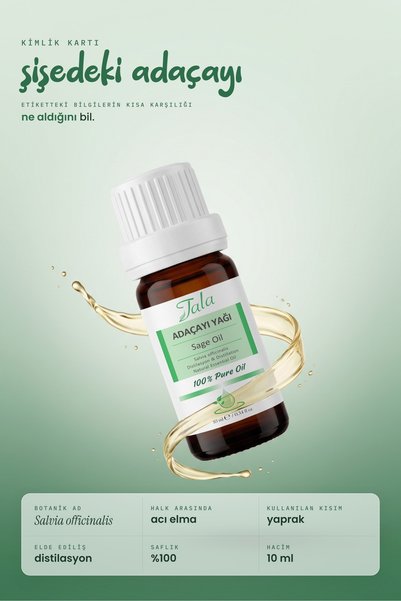 Tala Adaçayı (Acı Elma) Uçucu Yağı %100 Saf ve Doğal 10 Ml
