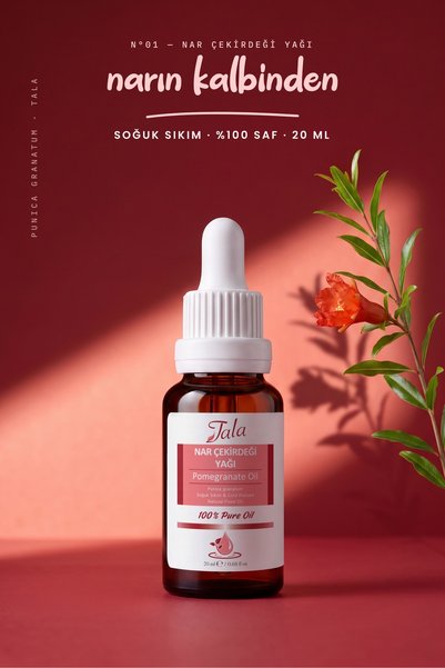 Tala Nar Çekirdeği Yağı %100 Saf Ve Doğal Soğuk Sıkım 20 Ml