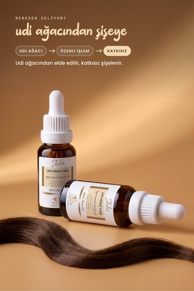 Tala Udi Hindi Yağı %100 Saf Ve Doğal Soğuk Sıkım 20 Ml
