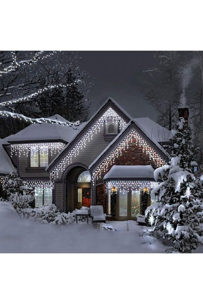 OEM Ghirlanda luminoasa tip perdea 300 LED-uri, 12m, pentru interior/exterior...
