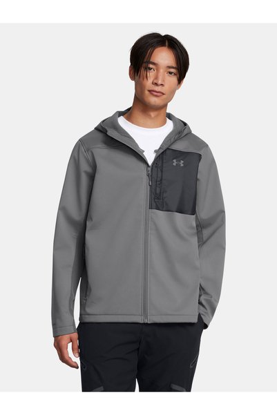 Under Armour JACETĂ CU GLUGĂ SHIELD - GRY - Jachetă pentru bărbați