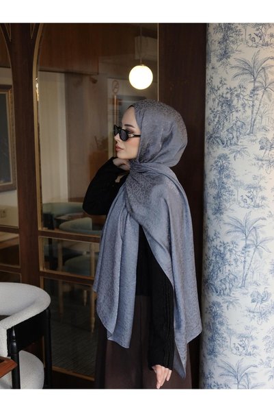 JAWEL Ivy-Patterned Jacquard Shawl