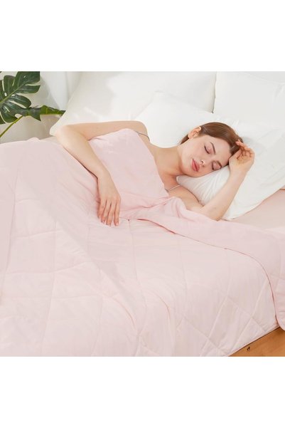 Generic بطانية تبريد للنوم في الأجواء الحارة 50"x70"، راحة تبريد Q-Max 0.45، ...