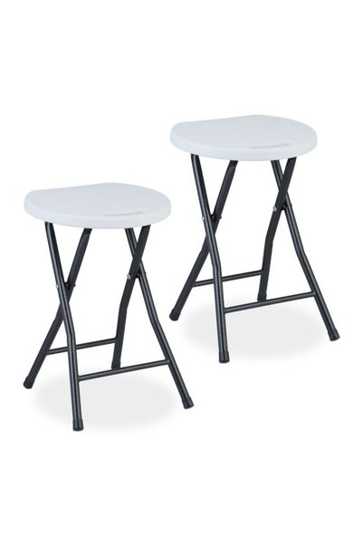 Relaxdays Scaun pliant de balcon, set de 2 bucăți