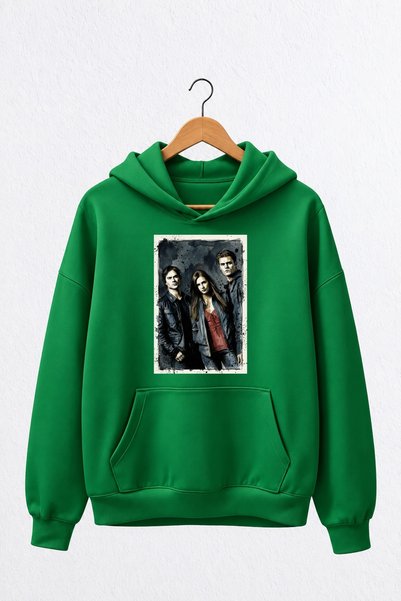 Vordevia Φούτερ με κουκούλα, oversized, υψηλής ποιότητας, με τύπωμα «The Vamp...