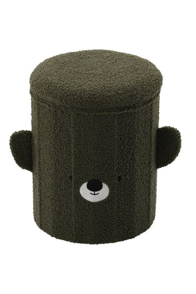 OEM Taburet pentru copii, pliabil cu spatiu depozitare, 80 kg, 28×34 cm, verde