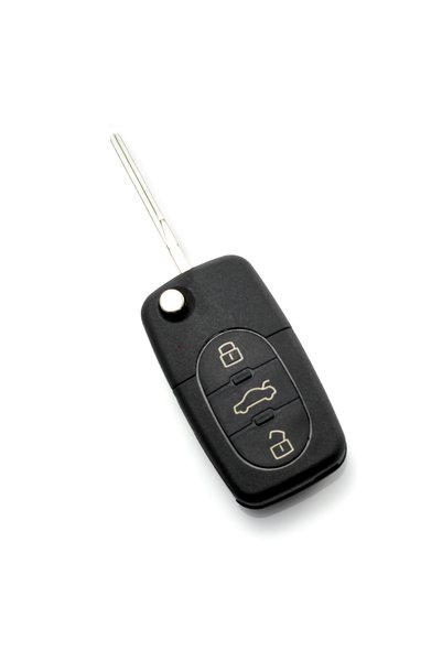 CarGuard Audi - Carcasă pentru cheie rabatabilă, cu 3 butoane - baterie 1616 -