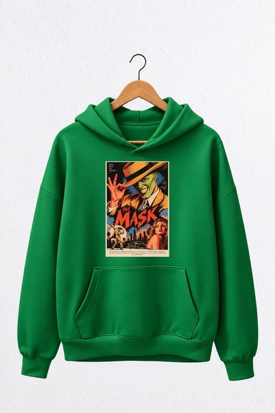 Vordevia Φούτερ Premium oversized με κουκούλα και τύπωμα «The Mask», από βαμβ...