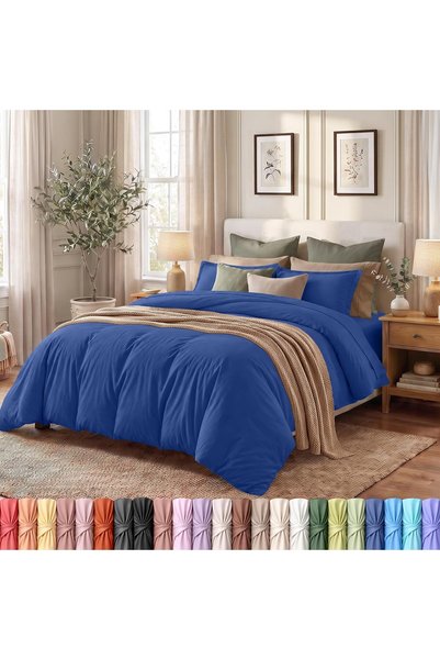 Generic Duvet Cover Queen Size Set - 1 Duvet Cover with 2 Pillow Shams - 3 Pi...