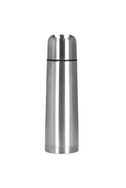 OEM Cana termos cu pahar, perete din inox dublu izolat, 750 ml, 28 cm, argintiu