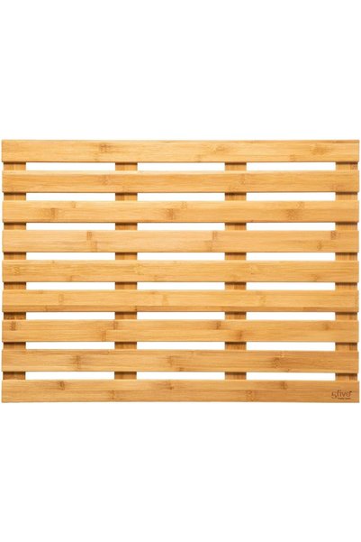 OEM Gratar pentru dus Ilyan, din bambus, antiderapant, 68x50 cm, natur