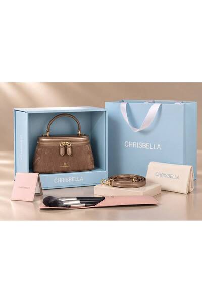 Chrisbella Luxury Vanity Case Top-Handle Bag Gift Set