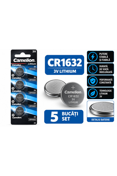 CAMELİON Baterie LI-ION CR 1632, 5buc/set