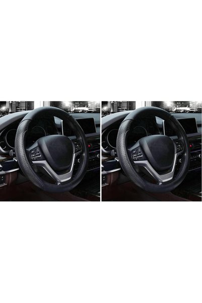 Generic Steering Wheel Cover with Microfiber Leather for Car Truck SUV 15 inc...