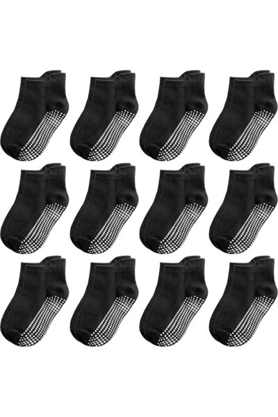 Generic Non Slip Toddler Socks 12 Pairs Infant Baby Kids Grip Socks for Boy G...