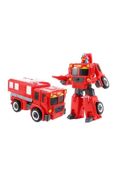 Avaleea Jucarie interactiva masina de pompieri transformabila in robot, cu su...