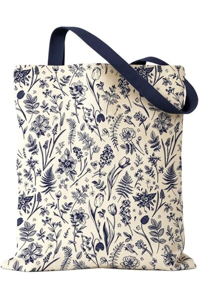 Generic Tote Bag, Stylish Printed Canvas Bag, Cotton Tote Bag Suitable for Sh...