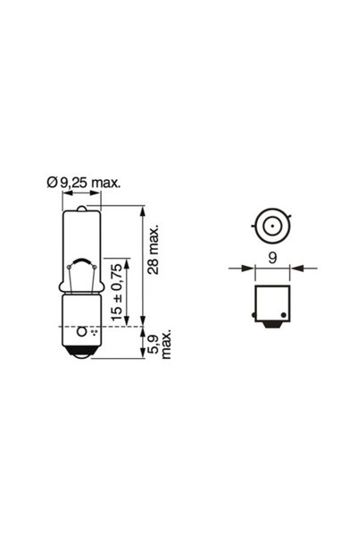 Bosch BEC 12V H6W 6W PURE LIGHT SET 10 BUC
