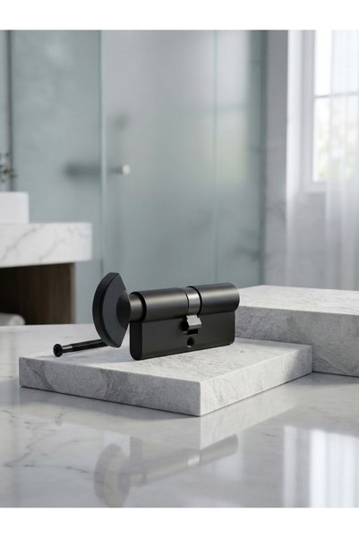 Generic Brand Keyless Bathroom Lock Cylinder - Modern Design Toilet Door Lock...